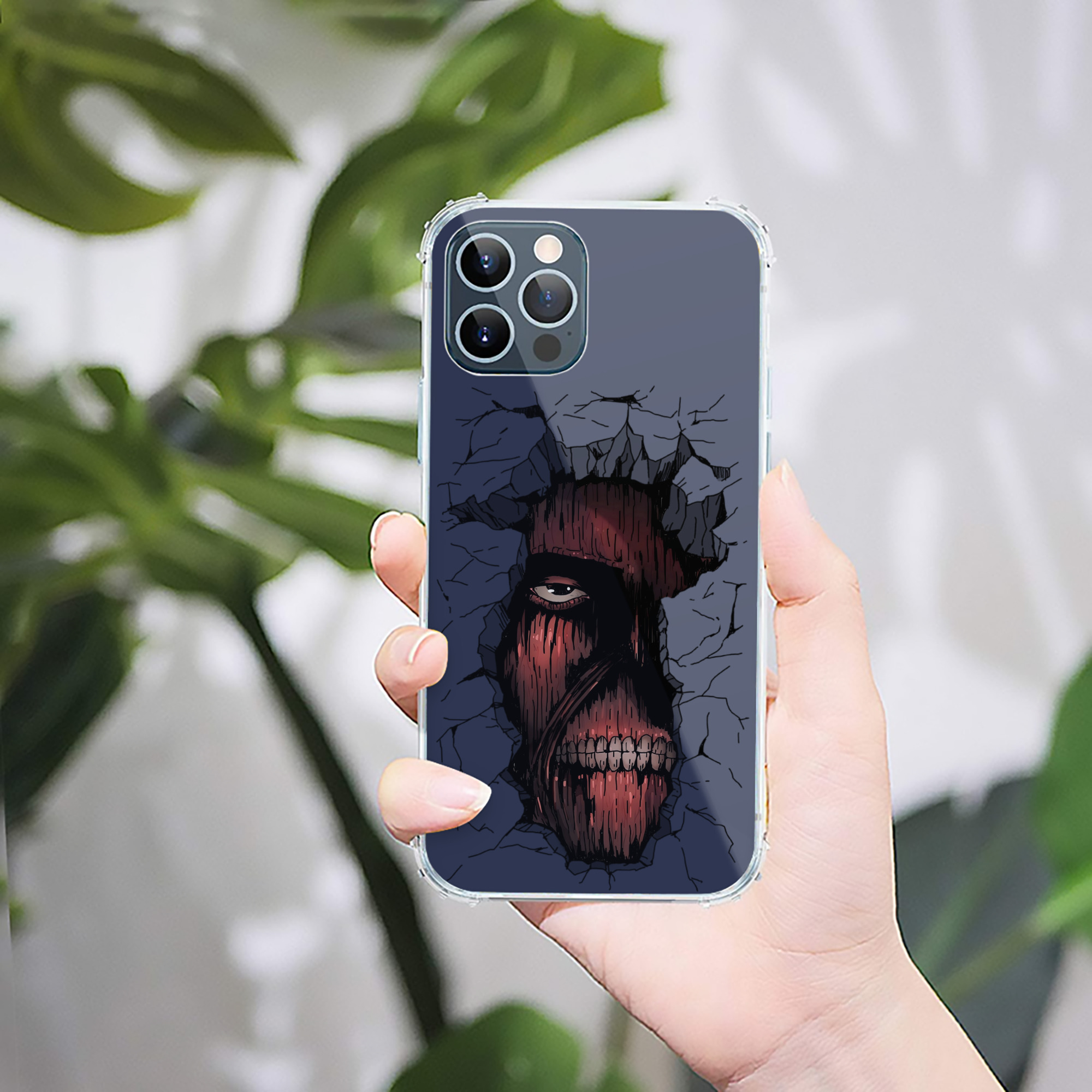 （画像用） 進撃の巨人 Attack on Titan 【iPhone 12シリーズ対応】透明スマホケース（クリアソフトケース）